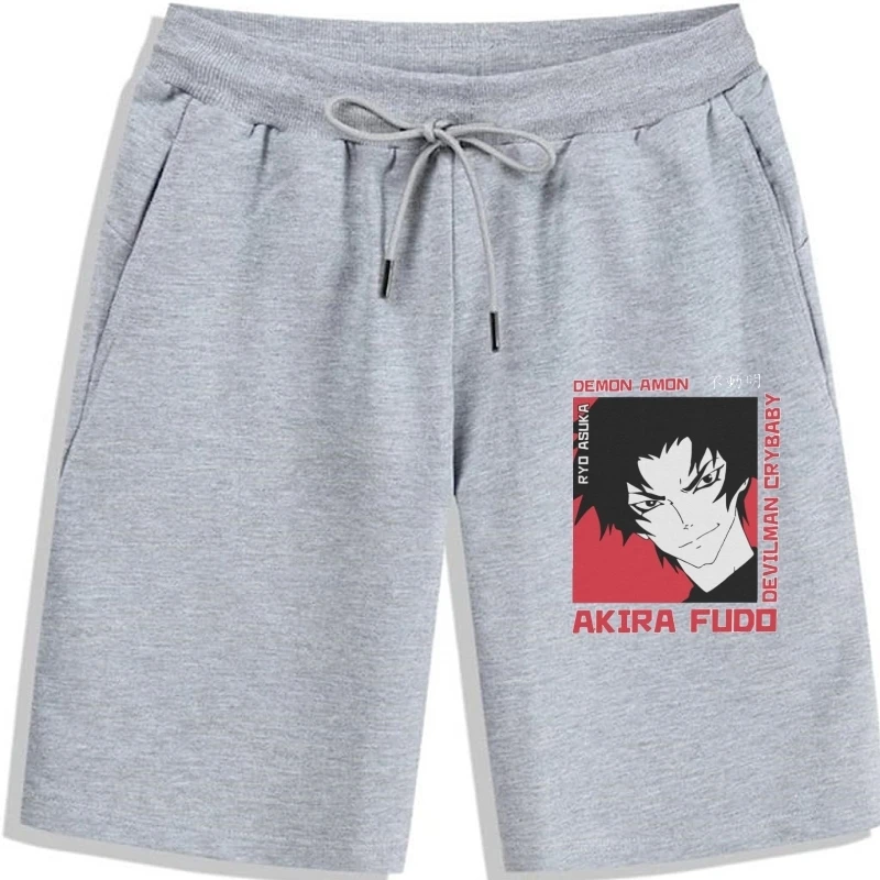 Devilman Crybaby Akira Fudo Shorts Pantaloncini Vintage In Cotone Da Uomo Per Uomo O Collo Anime Manga Shorts Pantaloncini A Maniche Corte Idea Regalo