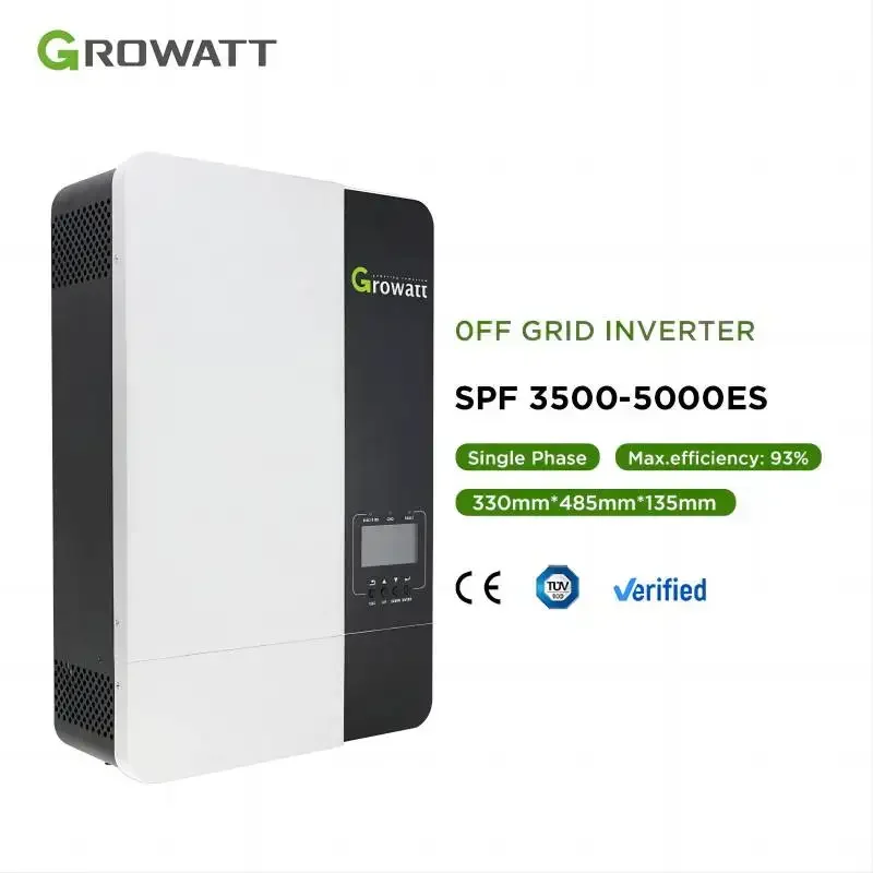 In Magazzino Growatt Inversor De Corriente Onda Pura 5000W Przetwornica Controllore Mppt Integrato Per Uso Commerciale