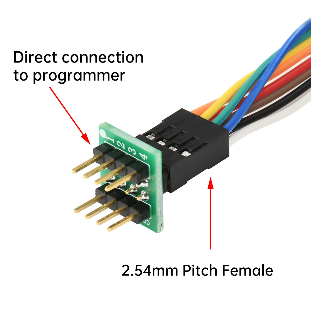 SOP8/WSON8/QDFN8 Mikrochip-Download-Brenner Federstift-Brenn- und Testsonde mit Kabelabstand 4.4/5.8/6.5/8.5 – Detail 9