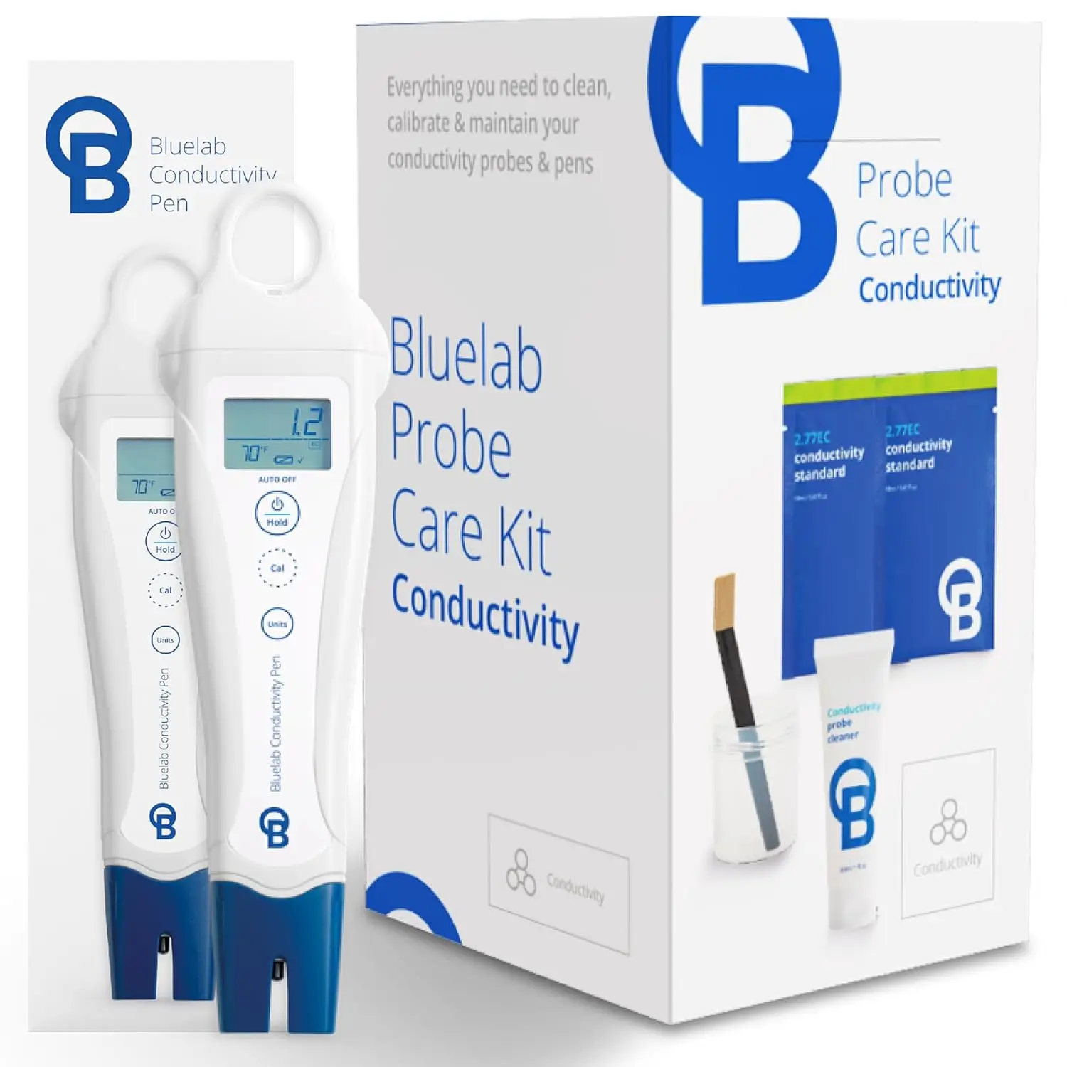 Pen Meter and Probe Care Kit for Conductivity-Water, Temperature and Nutrient Tester (CF, EC, PPM 500/700)