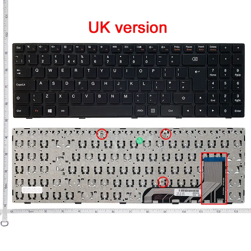 Keyboards4Laptops Ersatz-Tastatur Französisch Schwarz – Kompatibel Mit Lenovo IdeaPad 100-15IBD, Einfach Montiert