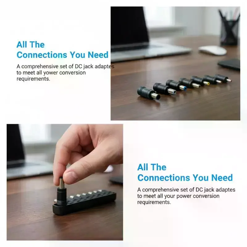 USB C/마이크로 USB - DC 5.5x2.1mm 전원 어댑터 - 태블릿 및 전자기기용 5V USB 타입 C - DC 잭 커넥터