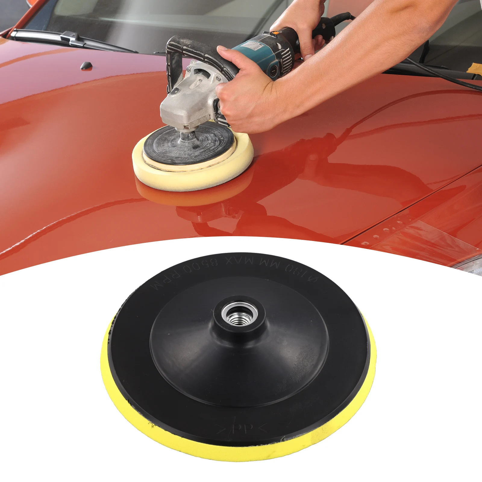 3/4/5/6/7 Inch Flocking Sanding Disc Self Adhesive Polishing Disc Drill Rod Car Paint Care Polishing Pad For Electric Polisher