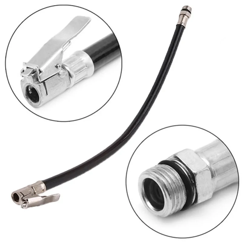 

Auto Tire Fast Inflator Self-locking Black Tube Hose Adapter Car Air Rubber Hose Lock On Clip For Twist Auto Repair Parts