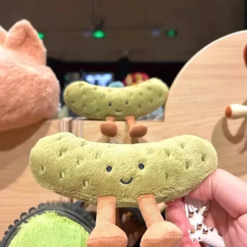새로운 재미있는 모래 성 귀엽고 친밀한 인형 신맛 오이 땅콩 생일 선물 인형 귀엽다.