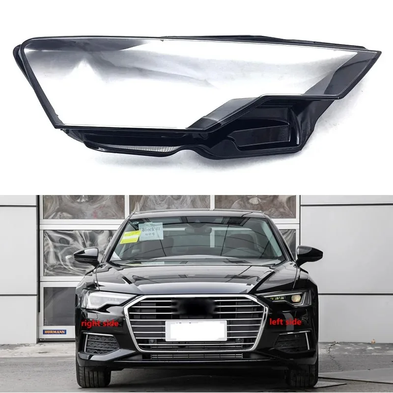 

For Audi A6 C8 2019 2020 2021Car Accessories Front Headlight Cover Headlamp Lamp Shell Transparent Lampshade Lens Plexiglass