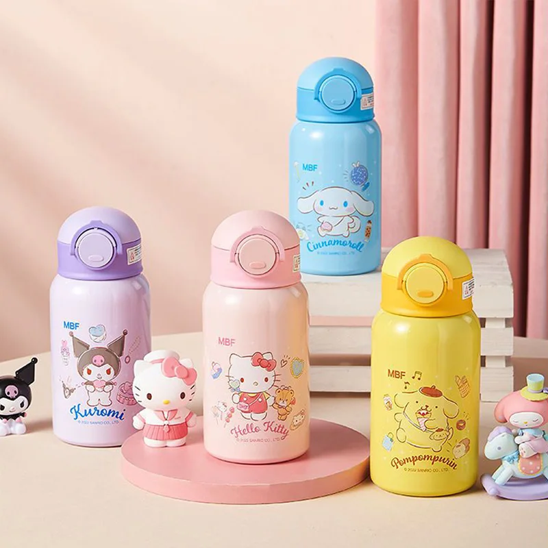 Sanrio Cute Anime Hello Kitty Kids Mug Thermos Mug Cartoon Kawaii Sports  Water Bottle Coffee Cup Kids Water Bottle Girl Gift - AliExpress