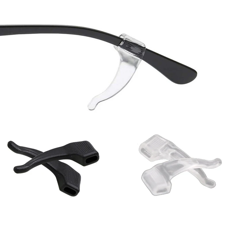 10pairs Anti-slip Silicone Ear Grips Glasses Eyeglasses Leg Ear Hook Stopper Bracket Fastener Accessories Temple Holder 2
