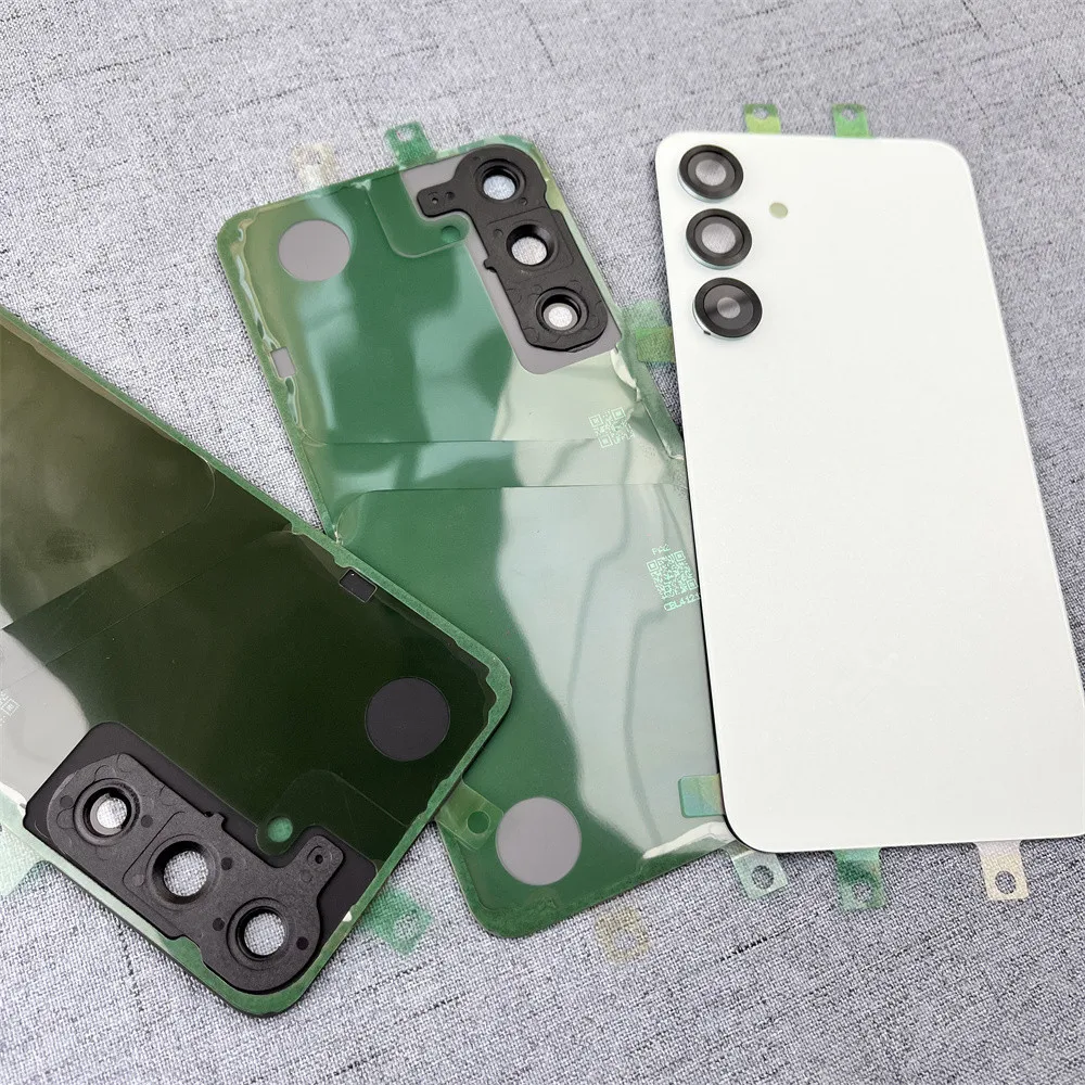 Premium Battery Glass Back Cover with Camera Lens Frame - Enhanced Rear Door Housing Replacement Part