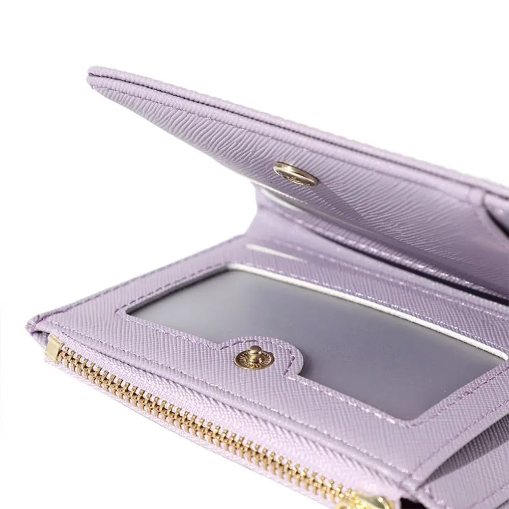 Women's Short Wallets PU Leather Female Card Holder Wallet Luxury Brand Ladies Small Zipper Wallet with Coin Purse 4
