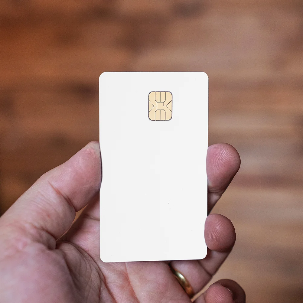 15 Pcs Blank Credit Cards Pvc Programmable Coin Ic Tag Copper White with Chip Smart
