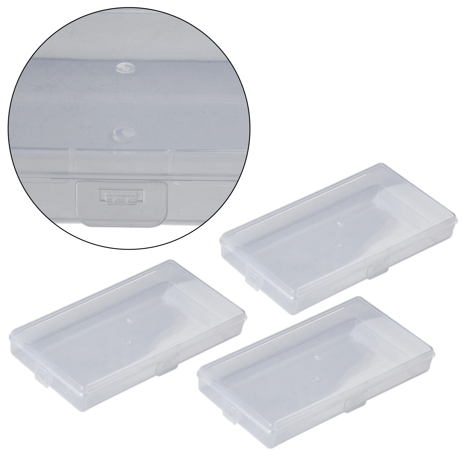 3* 14.8*7.8*1.8cm Transparent PP DIY Rectangle Storage Box Jewelry Screw Holder Case Organizer 2021 High Quality