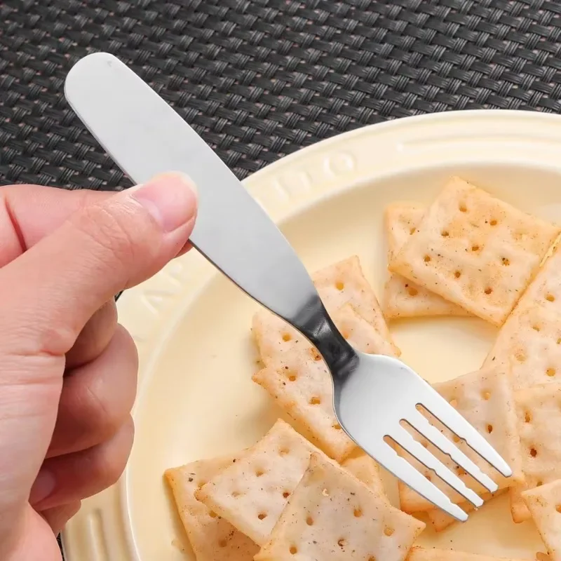 10/1pcs Mini Stainless Steel Spoon Fork Sets Ice Cream Cake Dessert Coffee Teaspoon for Children Cutlery Kitchen Tableware Gifts cutlery set western style cutlery set picnic cutlery set stainless steel cutlery set picnic tableware camping cutlery set wooden cutlery set