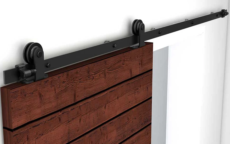 CCJH deslizante Barn porta Hardware Kit, trilhos