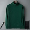 Autumn and Winter Men's Turtleneck 100% Mink Cashmere Sweater Men 2024 Large Size Loose Knitted Sweater Keep Warm Top Men Jumper 1