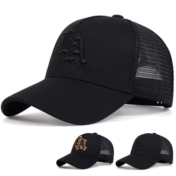 Unisex Letter Embroidery Baseball Net Caps Spring and Summer Outdoor Adjustable Casual Hats Sunscreen Hat