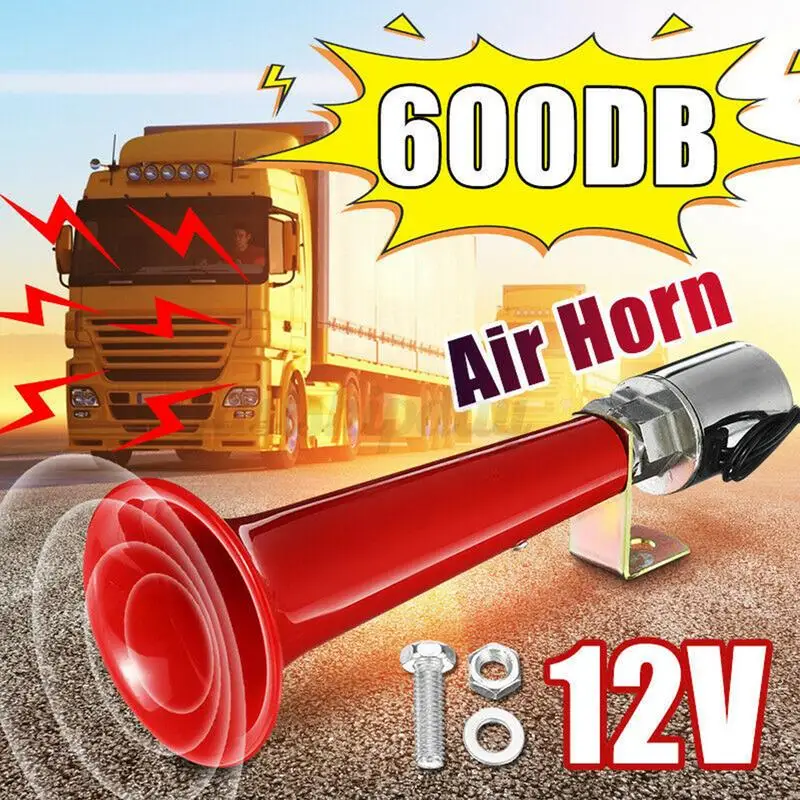 

180DB Truck Air Horn Car Horn Remind Vehicle Ahead Single Pipe Train Horn With Compressor For Trucks Bus Van Minibus Cars