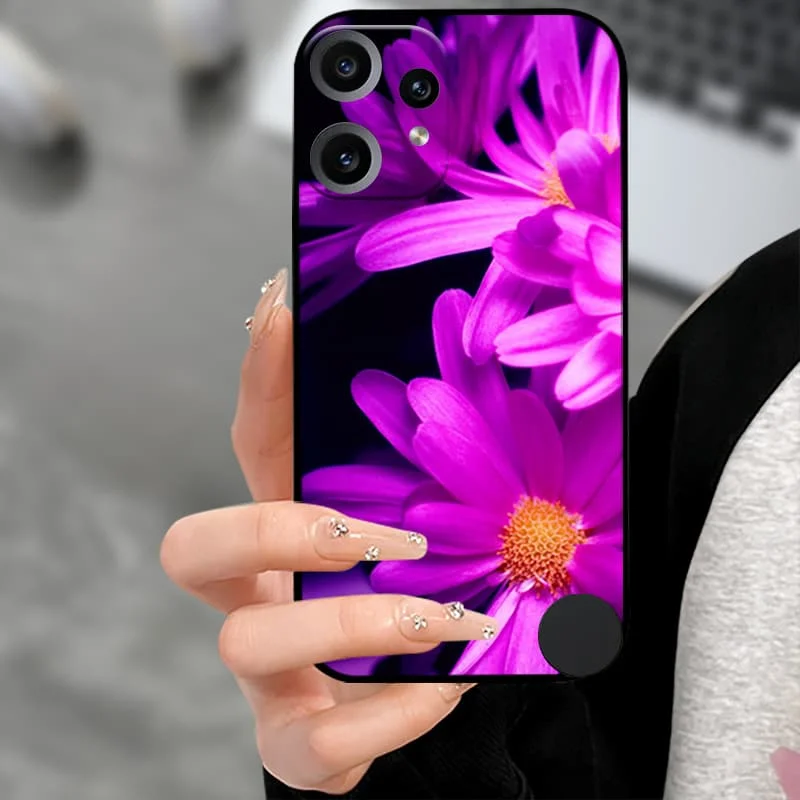 Premium Soft TPU Silicone Back Cover with Camera Protector - Black Bumper Case