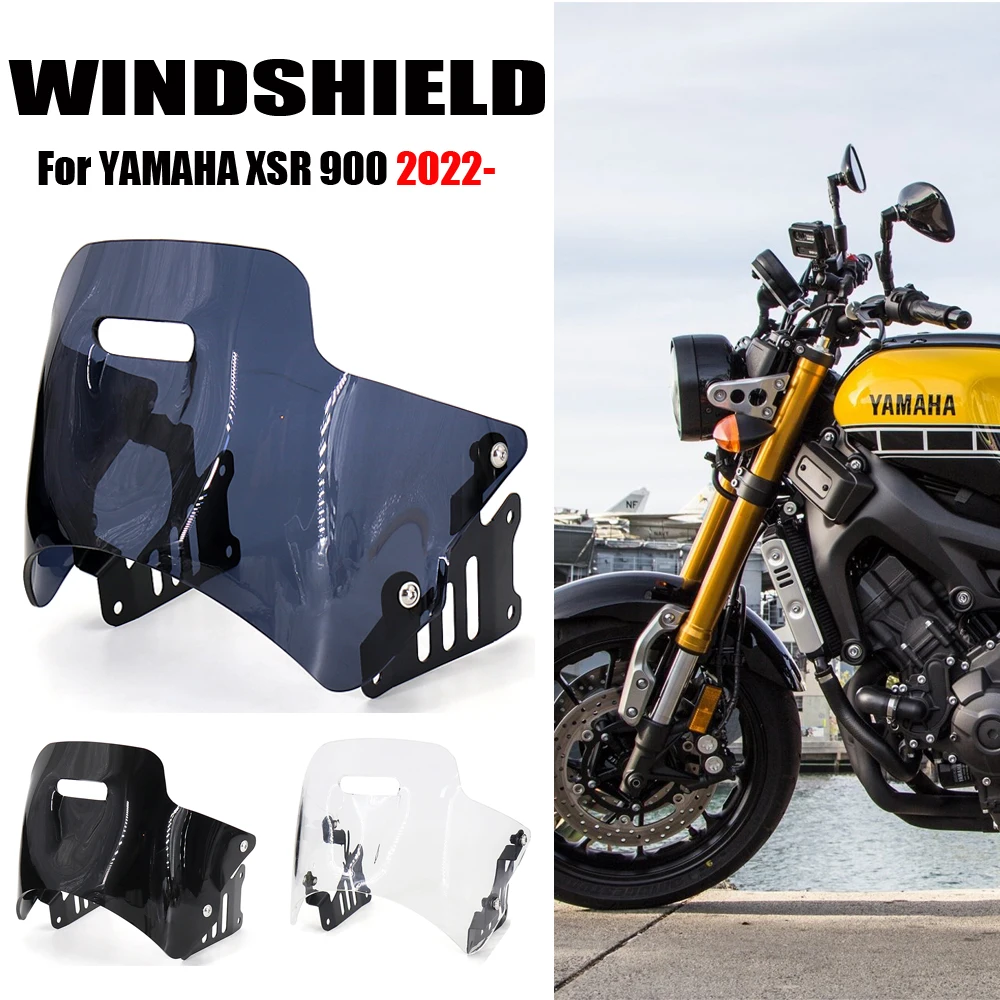 

2022 2023 Windshield Windscreen Fit For YAMAHA XSR 900 XSR900 xsr 900 Motorcycle Wind Deflector Visor Screen Shield Accessories