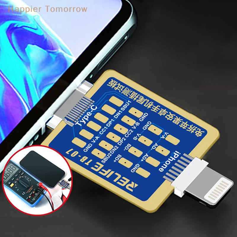 

Тест на зарядку, двойной интерфейс системы подходит для ремонта интерфейса Type-C и интерфейса освещения