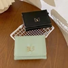 Pink Women Wallets PU Leather Female Purse Butterfly Designs Mini Solid Multi-Cards Holder Short Wallets Slim Small Wallet 5