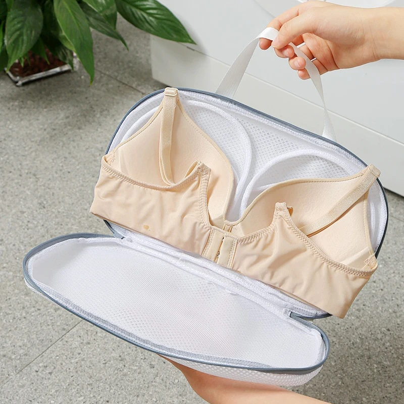 1PC Bra Special Laundry Bag Soft Anti-Deformation Bra Cleaning Protection Bags Household Underwear Wash Bag For Washing Machine 4