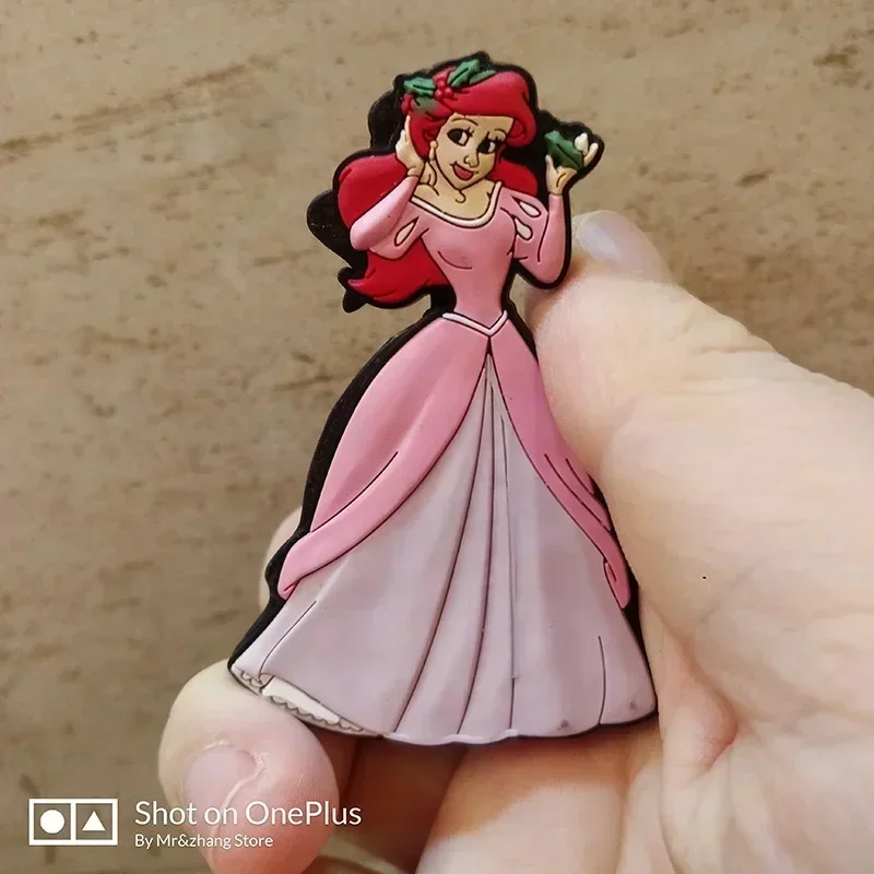 Disney Mickey Mouse Refrigerator Magnets Frozen Mermaid Princess Cartoon Soft Glue Refrigerator Sticker Fridge Magnet Souvenir
