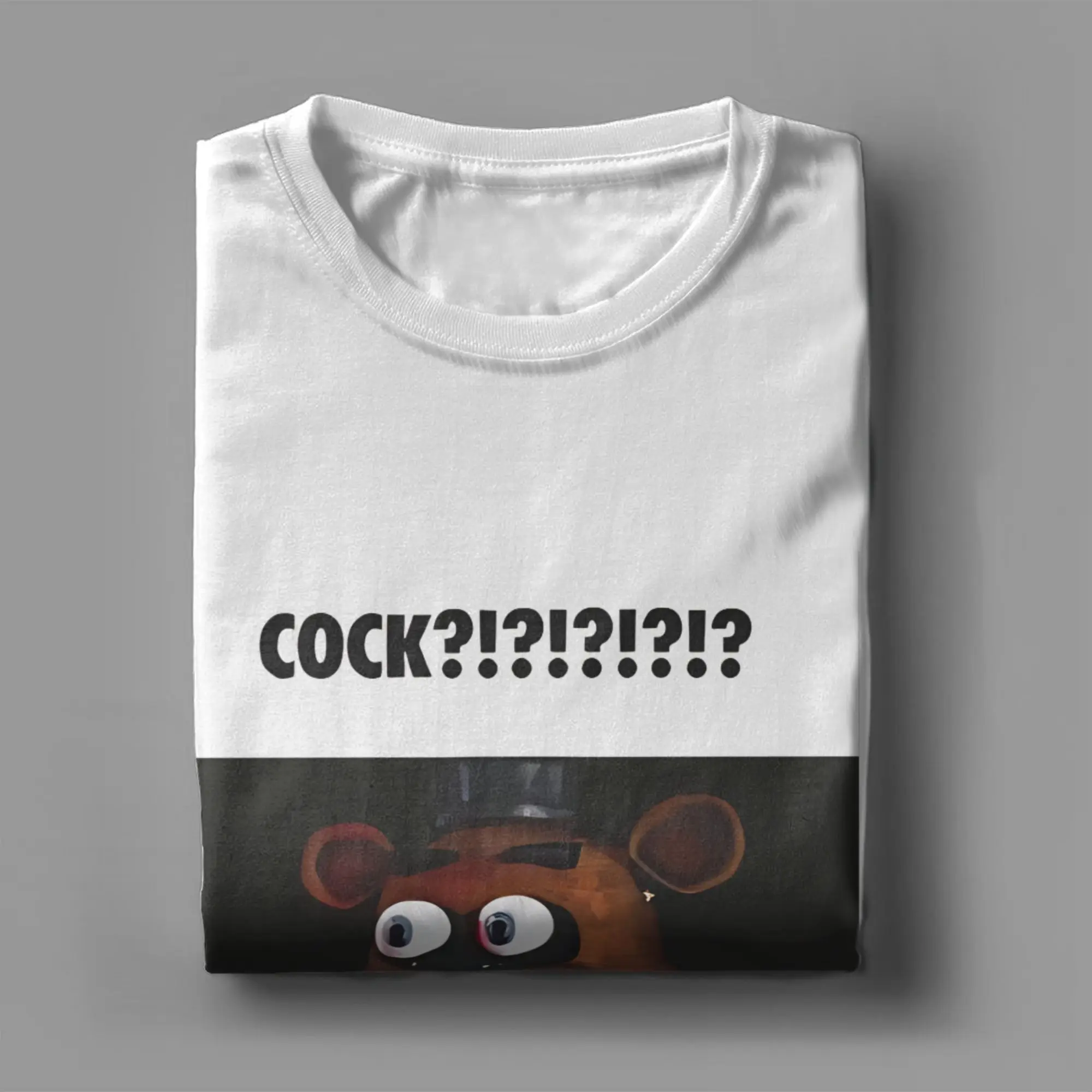 FNAF Meme Pure Cotton Casual Unisex T-Shirt - Round Neck Short Sleeve