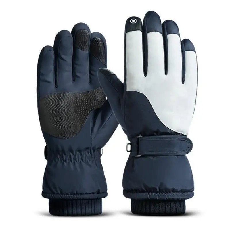 Snowboard Gloves Mittens Thermal Ski Snow Gloves Women's Waterproof Winter With Wrist Guard Ski Cold Weather