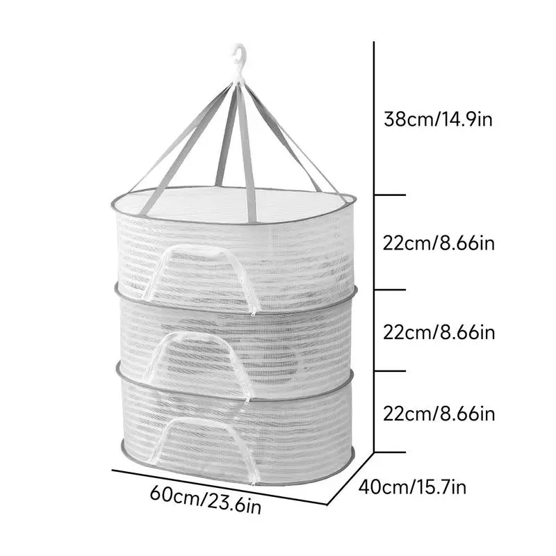 Rejilla de secado de pescado plegable con gancho giratorio, red reutilizable antiinsectos y moscas para secar brotes hidropónicos