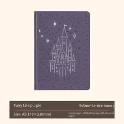 Luxury A5 Gilded Dot Grid Notebook: Premium Cover for Journaling & Planning (PURPLE)