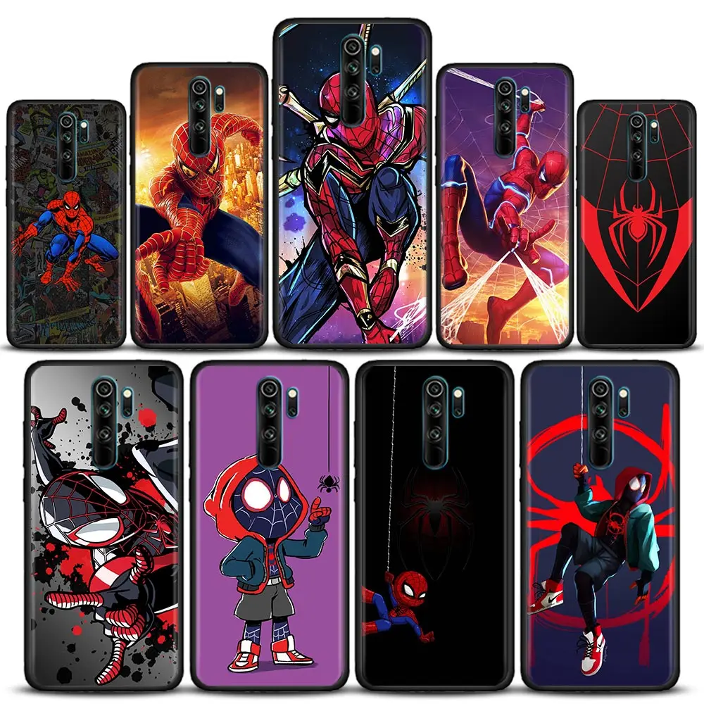 Чехол Funda для Xiaomi Redmi 9 C NFC 9T 9A 10 8A 7 6, чехол для Red mi K40 K50 Pro Plus, чехол Marvel Человек-паук, Майлс Моралес