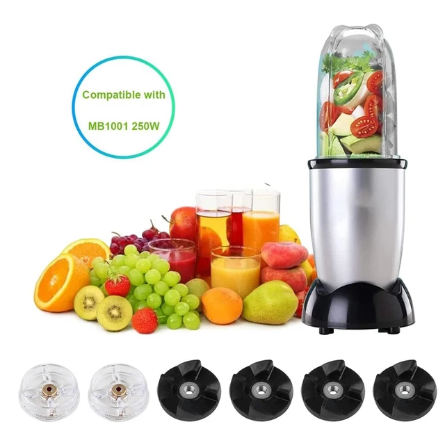 Kit Di Ricambio Per Frullatore - 2 Ingranaggi Base + 2 Ingranaggi Lama In Gomma, Per Magic Bullet - Foto 2