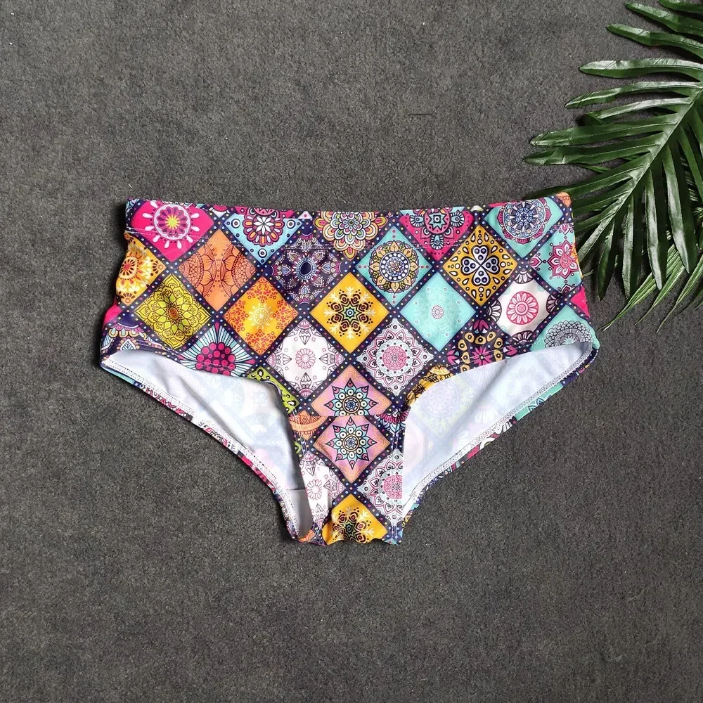 Swimwear Men Retro Grid Bikini Swimsuits Swim Boxer Trunks Board Surf Shorts Classic Brazilian Cut Beach Underwear Briefs boxer shorts swim trunks swim shorts men swimsuit