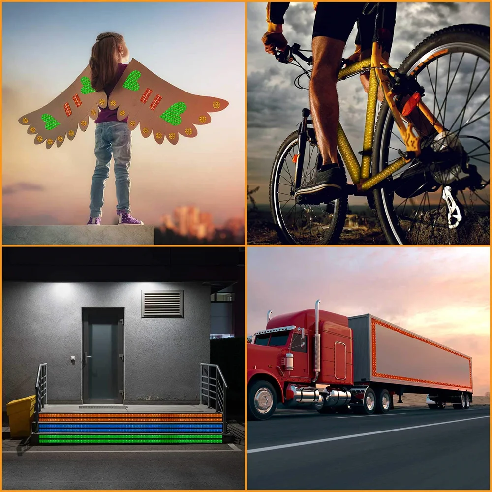 Sylvil Lot De 20 Autocollants Réfléchissants En Forme De Flèche De Voiture, étanche, Panneau D'avertissement De Sécurité, Bande Réfléchissante Haute Visibilité Nocturne Pour Coffre De Voiture