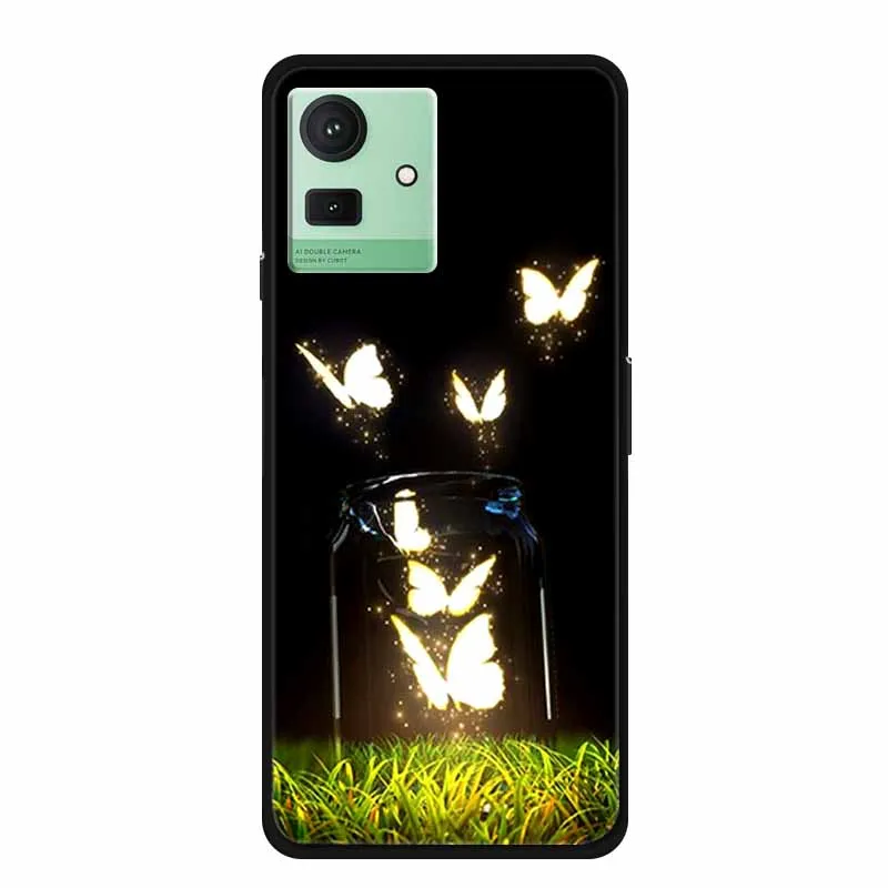 Luxury Cat Cartoon Silicone Shockproof Case - Soft TPU Bumper Cover