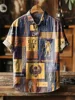 119415-5aee61.jpg Linen Shirt Premium Hawaiian Octopus Short-Sleeve Breathable Men's Top