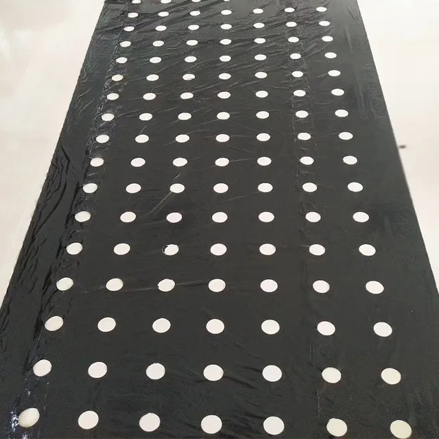 10 M Fekete 7 Lyukú Talajtakaró Pe Plastic Mulch 25 Mm Mezőgazdasági Növények Cover Film Frost Protection Tartson Meleg Gyomvezérlés - Image 4