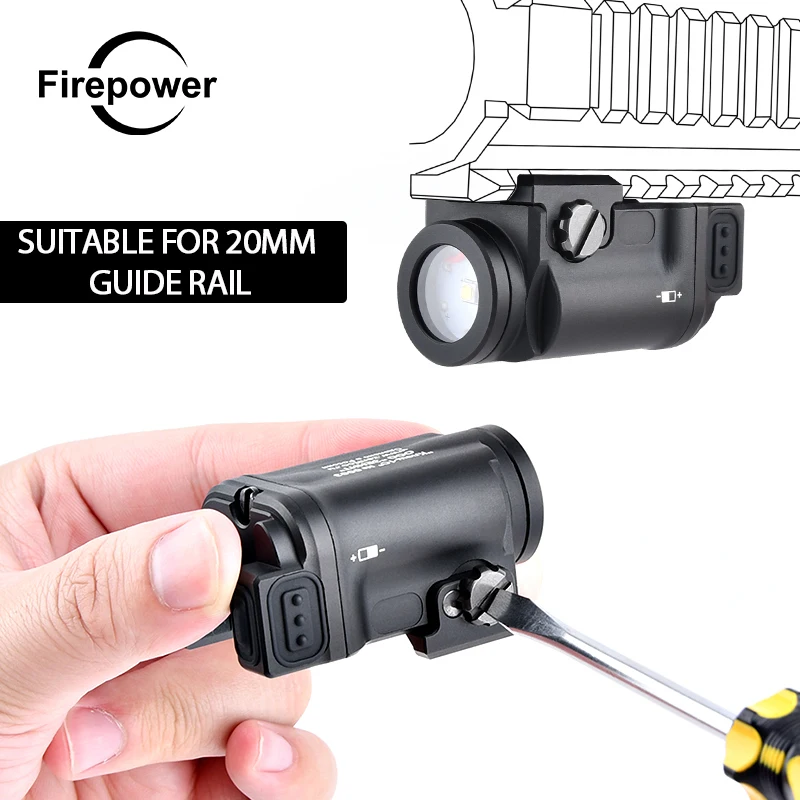 Klesch 1S GEN2.0 Tactical Flashlight Pistol Light Glock 17 19 Airsoft