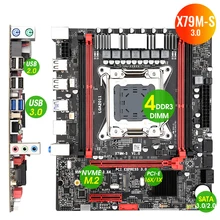 X79M-S 3.0 Motherboard LGA 2011 Slot USB3.0 SATA3.0 M.2 NVME Support Xeon E5 V1&V2 Processor DDR3 ECC RAM X79 Desktop Mainboard