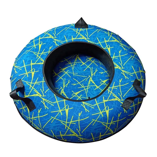 Double inflatable snow sled, inflatable snow car for kids