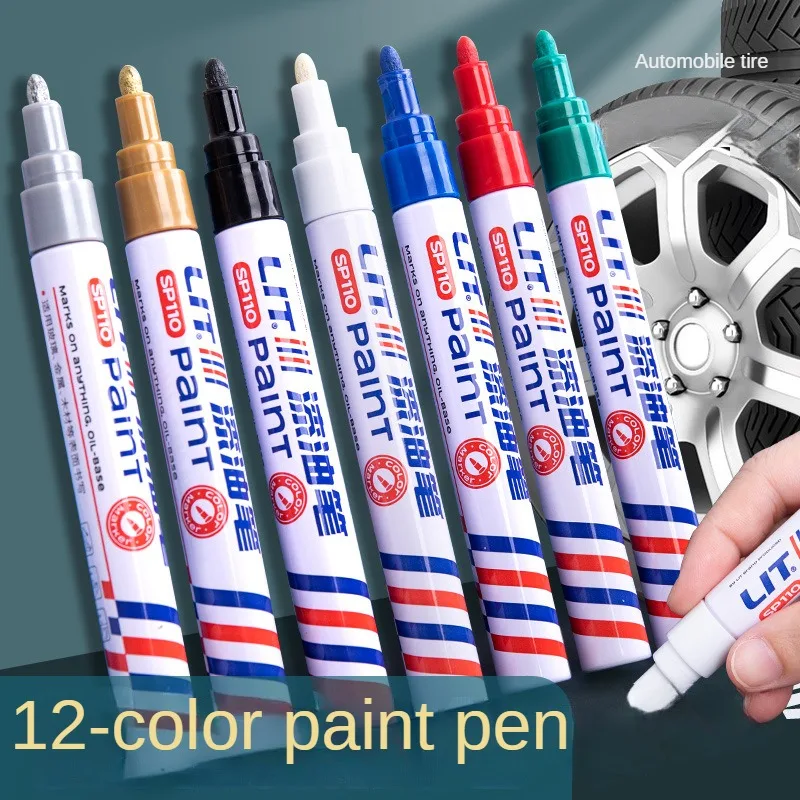 1 Pcs Colorful Permanent Paint Marker Waterproof White Markers