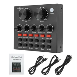 Enhanced Live Streaming Sound Card for Voice Change and Karaoke (V8)