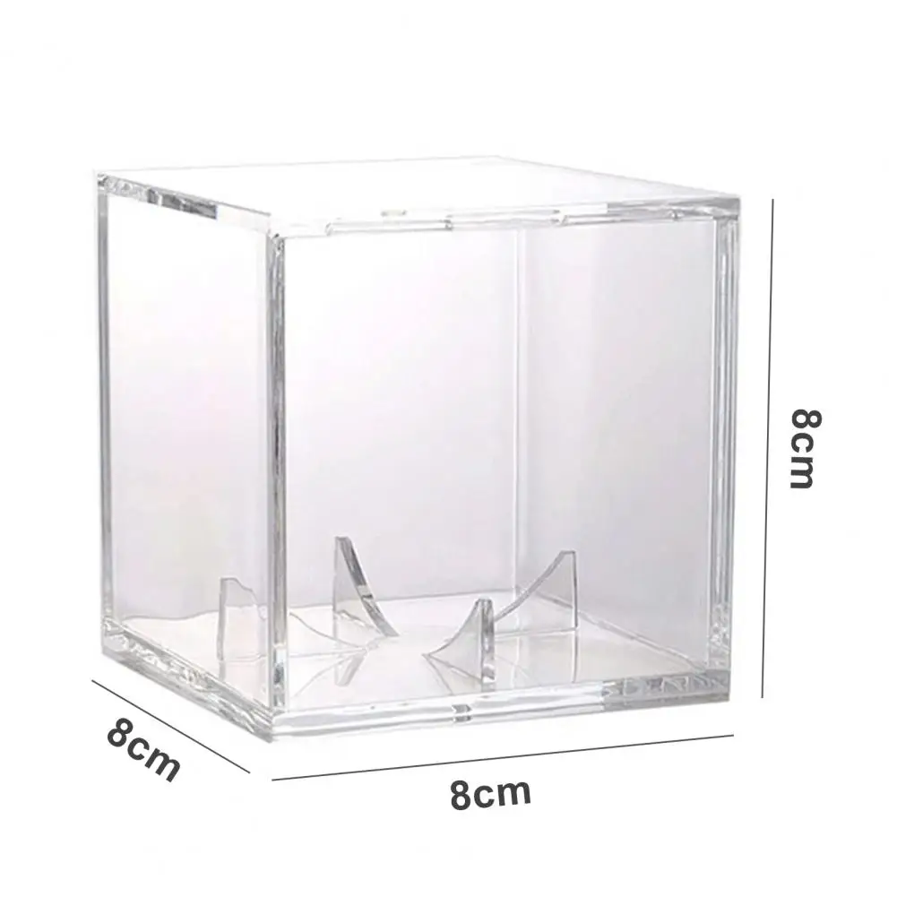 Baseball Display Box Basketball Holder Acrylic Baseball Display Case Uv Protected Transparent Cube for Golf Tennis Billiard