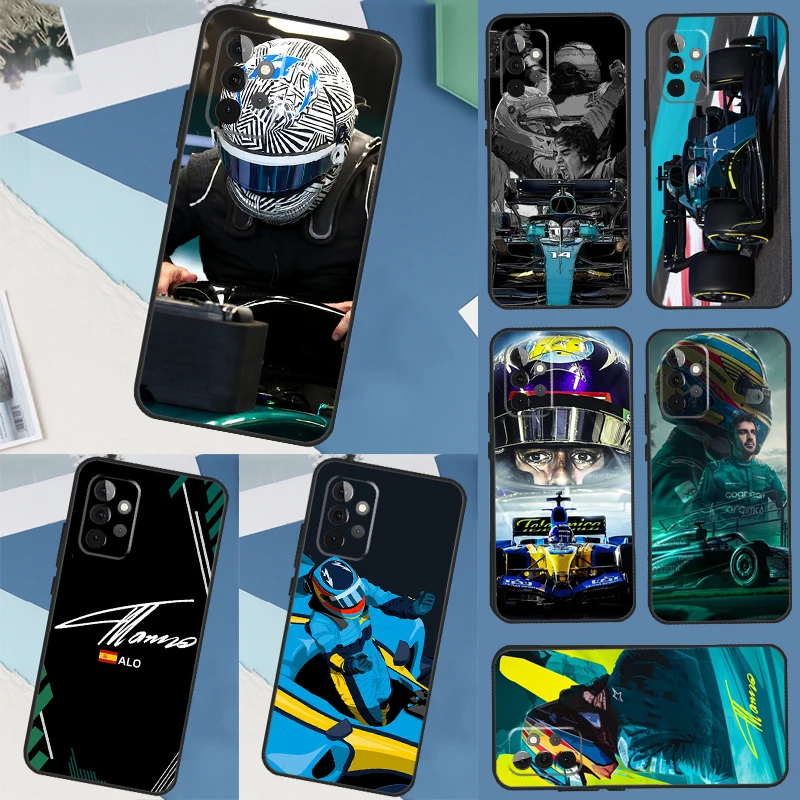 Custodia F1 Racing Fernando Alonso Per Samsung Galaxy A53 A33 A13 A52 A42 A32 A12 A11 A31 A51 A71 A54 A34 A14 A52S Cover