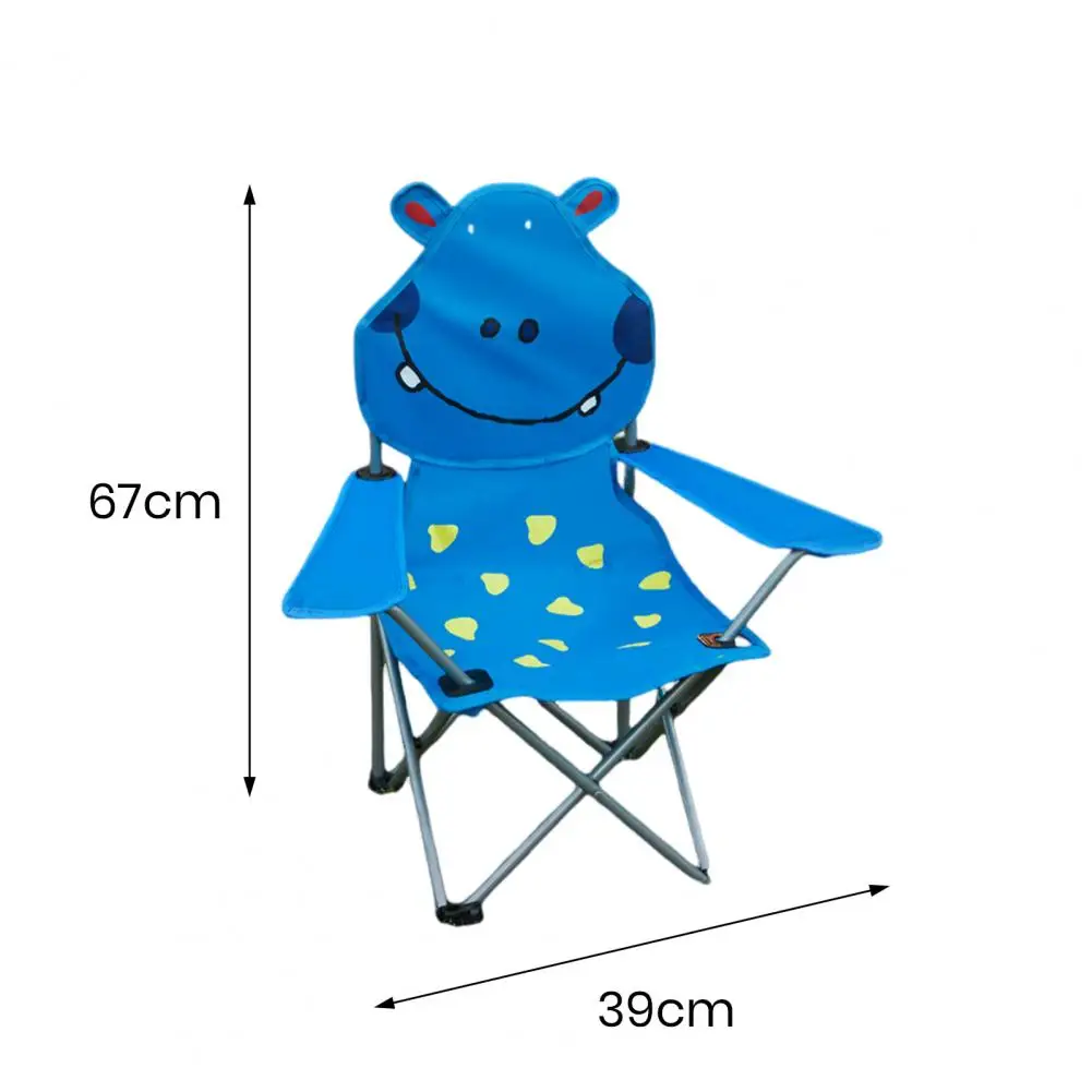 Kids Folding Camping Chair Cartoon Animal Outdoor Chair Picnic Fishing Lawn Beach Toddlers Boys Girls Collapsible