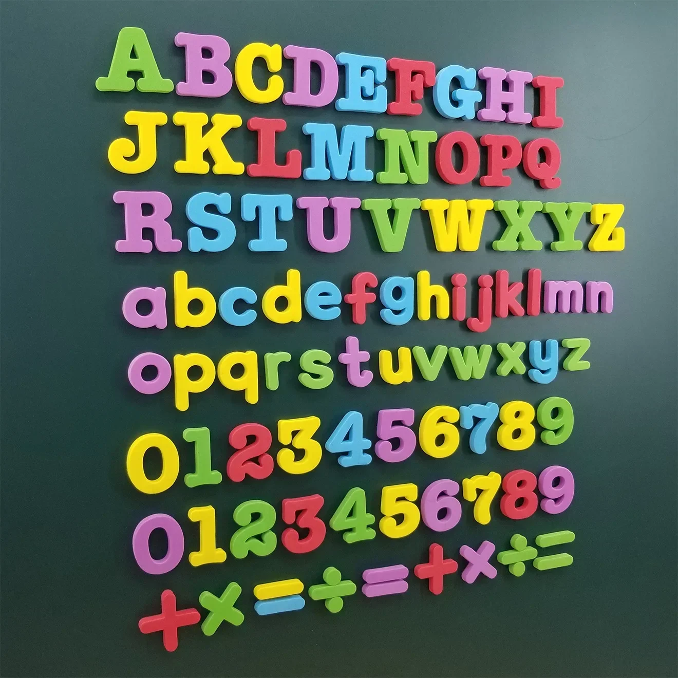 Educational Learning Toy Magnetic Abc Alphabet Montessori Stickers Magnetic Digital Refrigerator Stickers