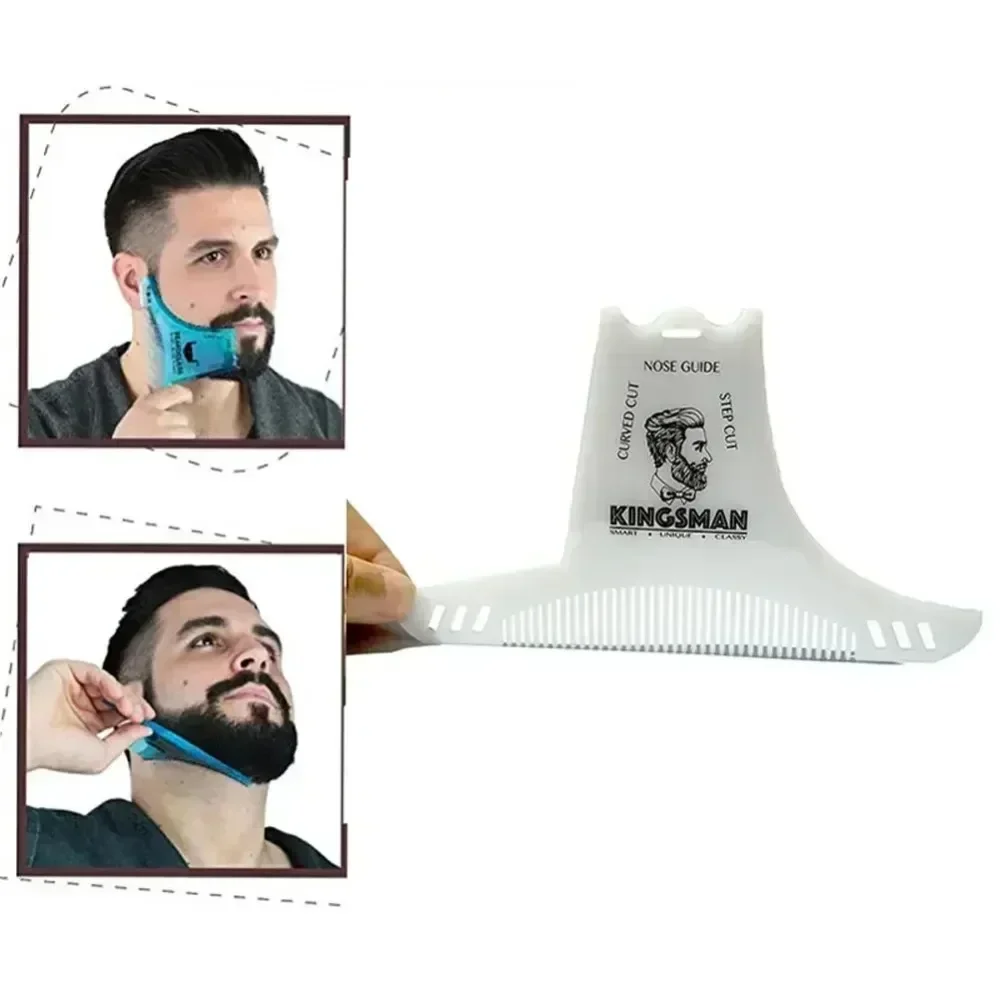 

1Pc Beard Hair Combs Men Beard Shaping Styling Template Hair Beard Trim Template Men Shaving Tools Barber Comb Styling Tools
