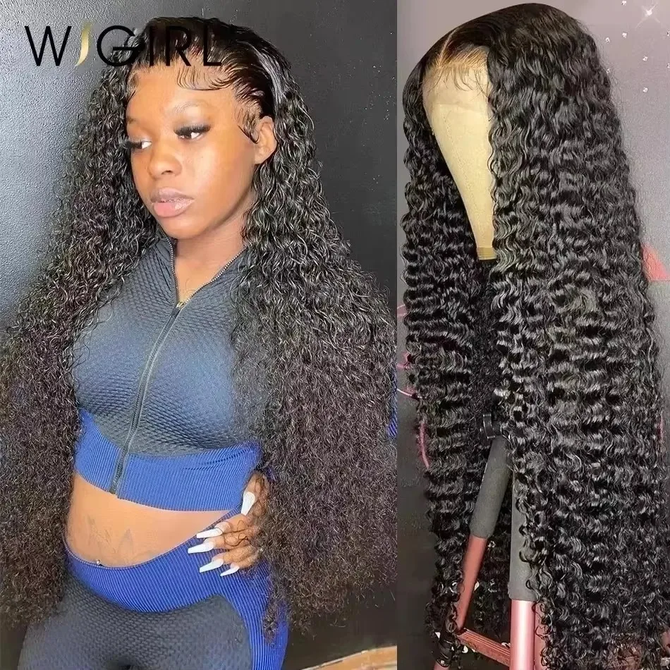 Human Hair Wig Deep Wave Frontal Wig 13x6 HD Lace Frontal Wig Human Hair Brazilian Curly Lace Front Human Hair 5x5 Closure For Women