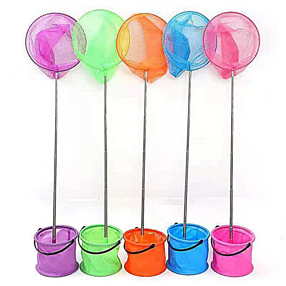 

85cm Telescopic Fishing Net Kids Catcher Net Butterfly Fish Insect Catcher Net Fishing Catching Net Beach Sand Games Baby Toys